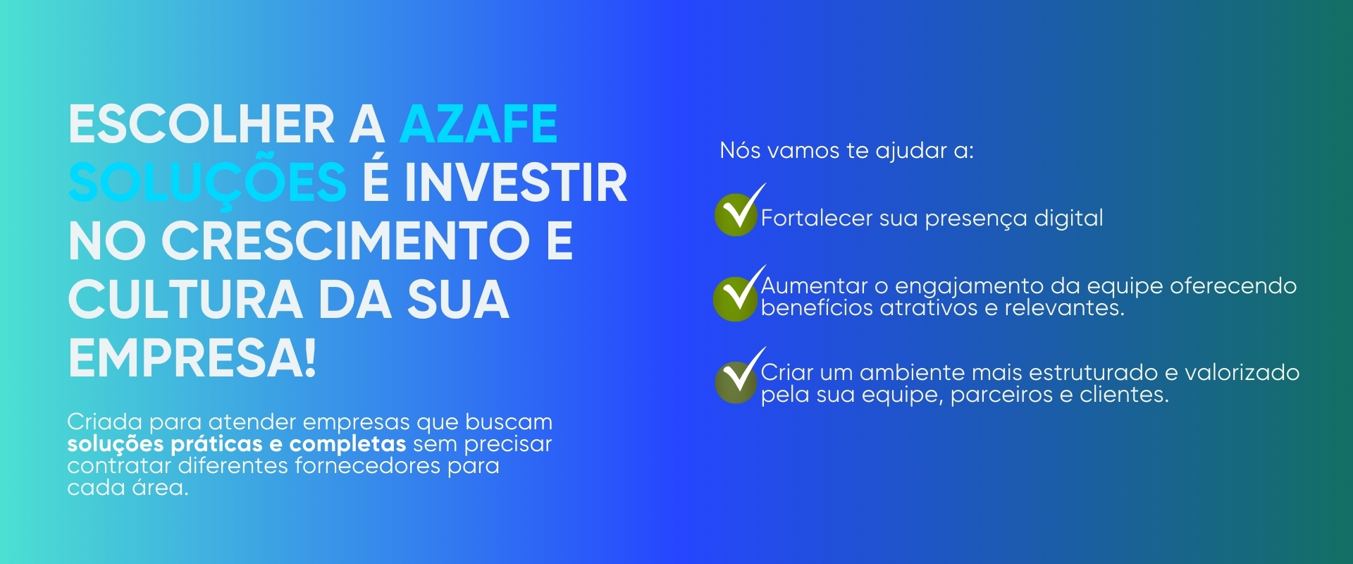 Azafe Soluções - Apresentando mais soluções e diferenciais